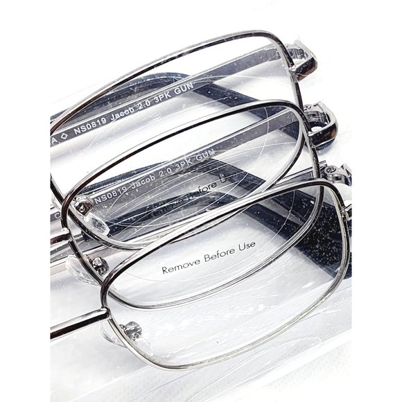 2019 CVS Health 3 Pair Value Pack +1.50 Jacob 2.0 Gun Metal Gray Readers Reading - Picture 13 of 16